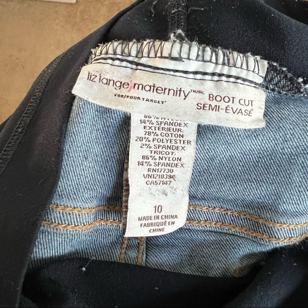 Liz Lange Maternity Bootcut Jeans 10 - Picture 8 of 9